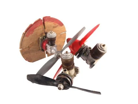 Model aeroplane engines Stock Photos