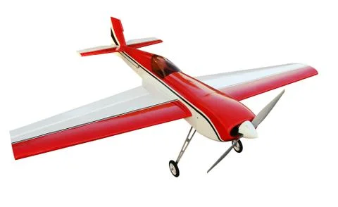 Model airplane on a white background Stock Photos