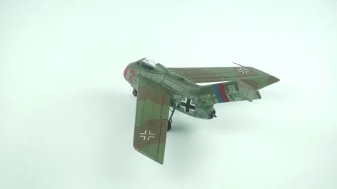 Model of an Airplane from World War II with a Unique Coloring. Video stock 314676439