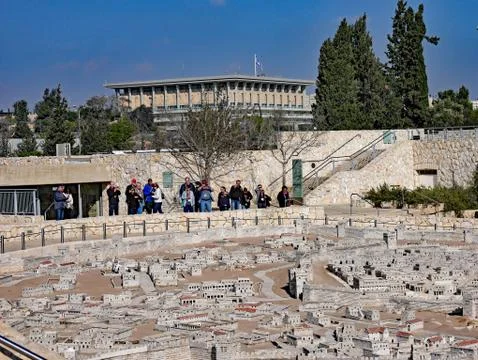 Model of ancient Jerusalem Stock Photos