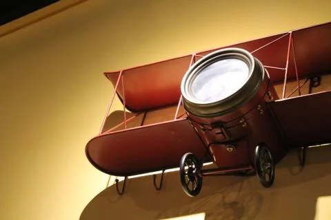 Model of an ancient plane Stock Photos