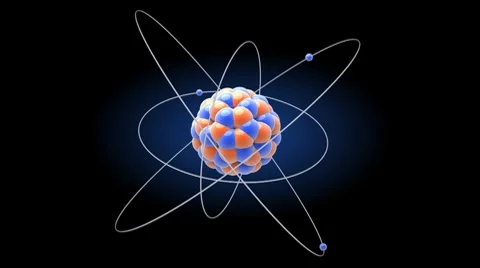 Model of atom Stock Footage 8518914