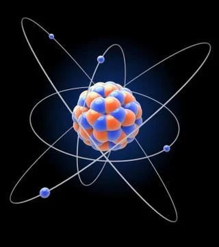 Model of atom Stock Illustration