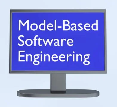 Model-Based Software Engineering concept Illustrazione stock