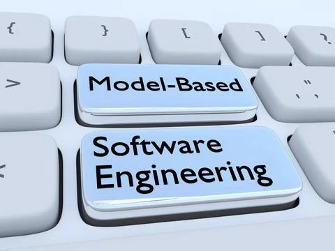 Model-Based Software Engineering concept Stock Illustration