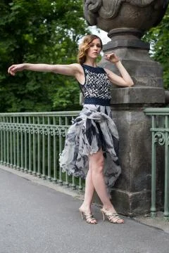 Model on berlin bridge Stock Photos
