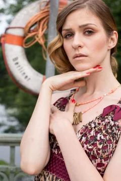 Model on berlin bridge Stock Photos