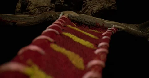 Model Boat Sways in the Wind Stock Footage 169999609