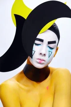 Model with a body art Stock-Fotos