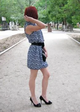 Model on a break Stock Photos