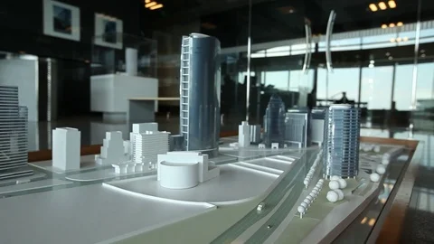 Model buildings 스톡 동영상 77046735