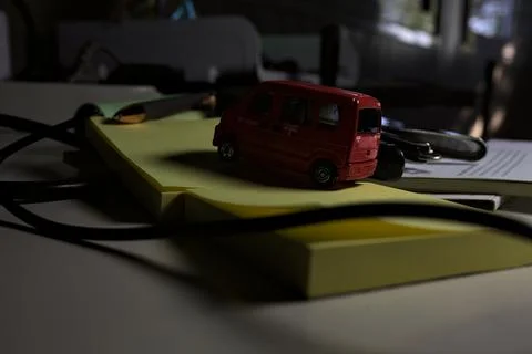 Model car on a desk Stock Photos