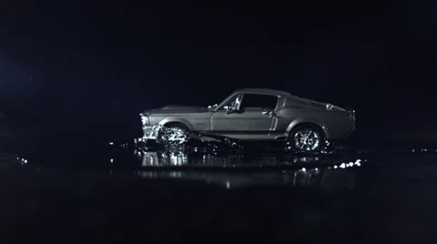 MODEL CAR SLOW MOTION Stock Footage 25293409