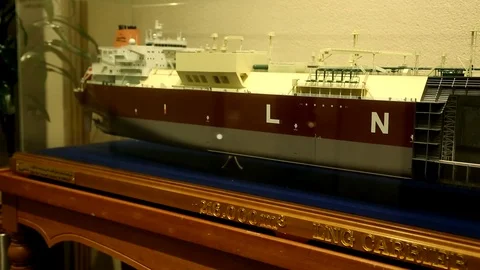 Model Of Cargo Ship Video stock 95958506