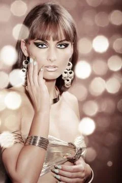 Model in Cleopatra style Stock-Fotos