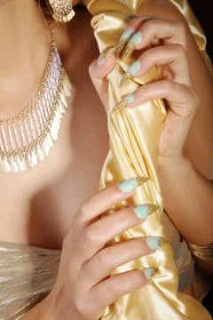 Model in Cleopatra style Foto stock