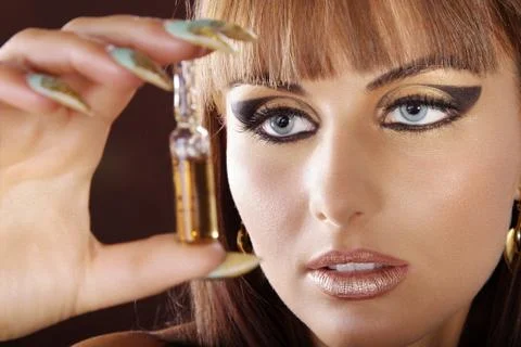 Model in Cleopatra style Stock Photos