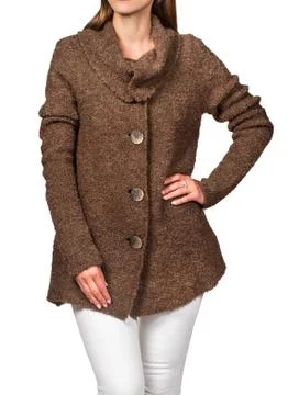 Model in a coat Stock Photos