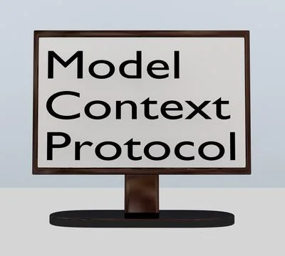 Model Context Protocol concept Illustrazione stock