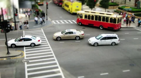 Model Corner Intersection Stock Footage 46632600