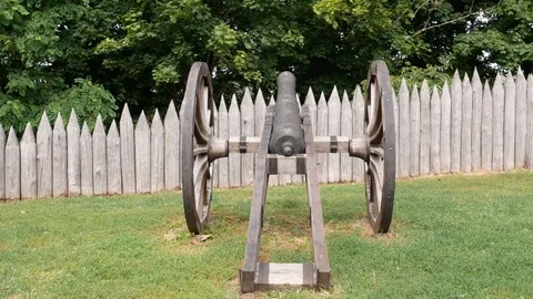 Model of the Cossack guns of 17th century Stock Footage 113742683