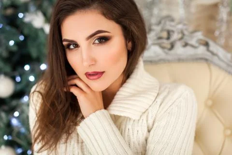 Model with cup close-up picture Stock Photos