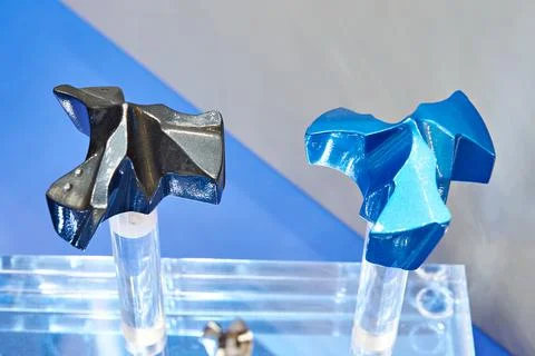 Model of cutting attachment for drill milling cutter Stock Photos