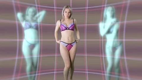 Model Dancer Stock Footage 128311946