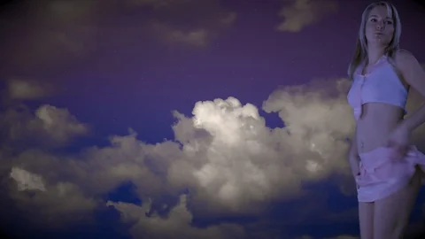 Model Dancer Stock Footage 128312197