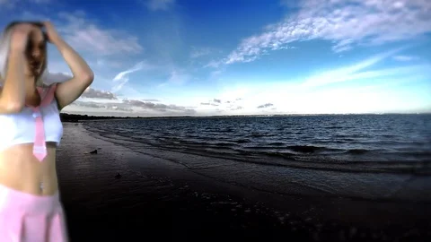 Model Dancer Stock Footage 128312247