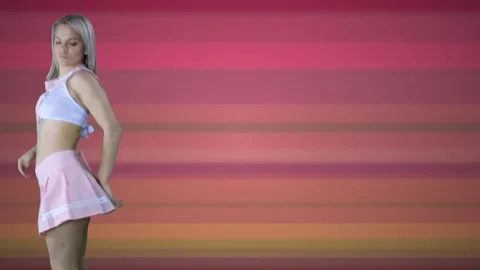 Model Dancer Stock Footage 128312262