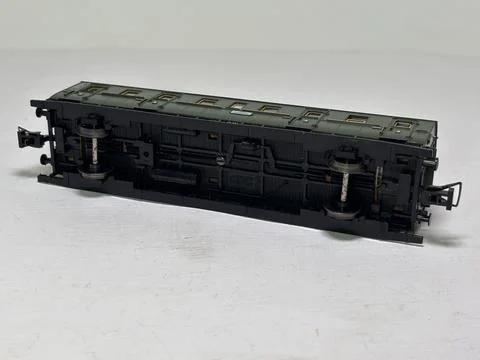 Model of DB Type Cd 3rd class compartment coach by Trix Stock Photos