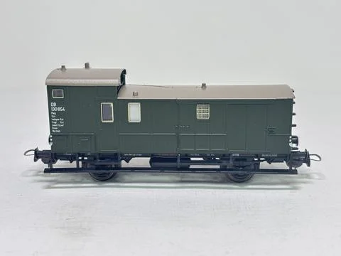 Model of DB Type Pwg baggage wagon by Sachsenmodelle Stock Photos