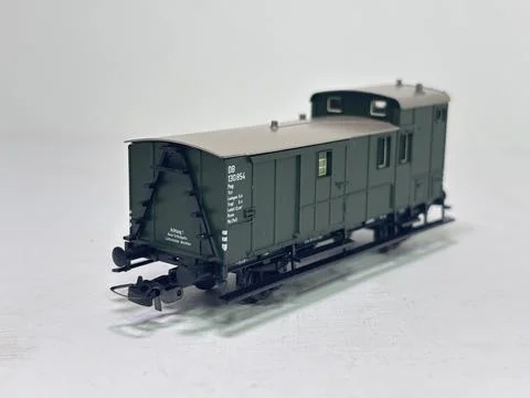 Model of DB Type Pwg baggage wagon by Sachsenmodelle Stock Photos