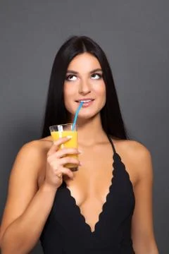 Model on Diet Stock Photos