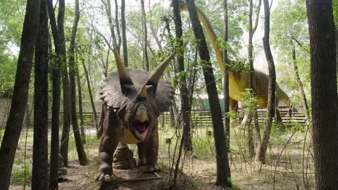 Model of a dinosaur Stock Footage 137655980