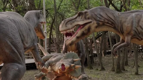 Model of a dinosaur Stock Footage 160343410