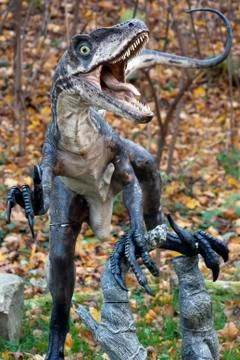 Model of dinosaur Stock Photos