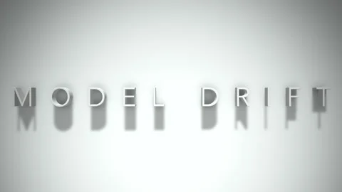 Model Drift 3D title animation with shadows on a white background Stock Footage 296708134