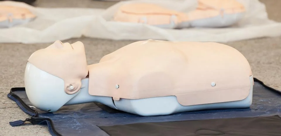 Model of dummy used for CPR training Stock Photos