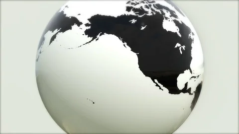 A model of the Earth. 3D Earth Stock Footage 73397086