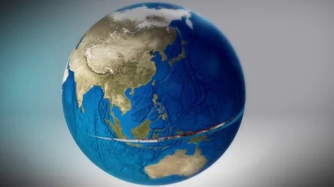 Model of Earth Reveal Layers Crust Mantle Lava Core Vidéo 74472304