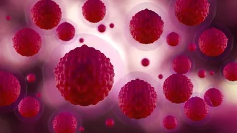 Model of Embryonic Human Stem Cells. 3D Render Stock Illustration