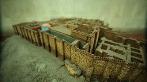 Model of Erebuni Castle 3 스톡 동영상 331090611