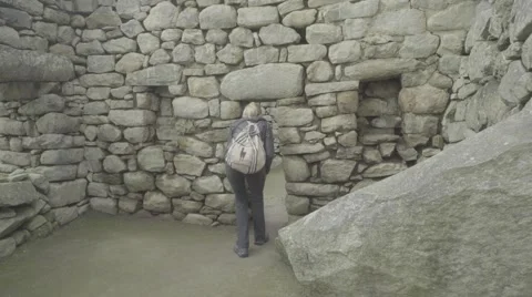Model Explores Ancient Ruins in Machu Picchu Stock-Footage 56451719