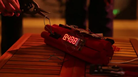 Model of explosive device Vídeos de archivo 30400338