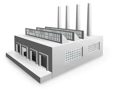 Model factory Stock Illustration