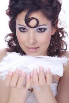 Model with fancy makeup Stock Photos