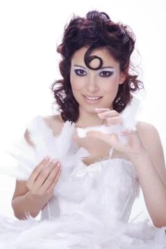 Model with fancy makeup Stock Photos