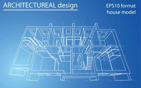 Model floor of apartment block. Vector Illustrazione stock